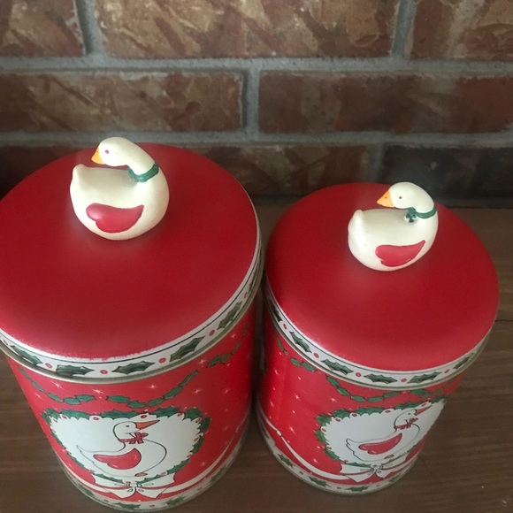 Rare Vintage Mother Goose Canister Trio Set - Picture 8 of 8